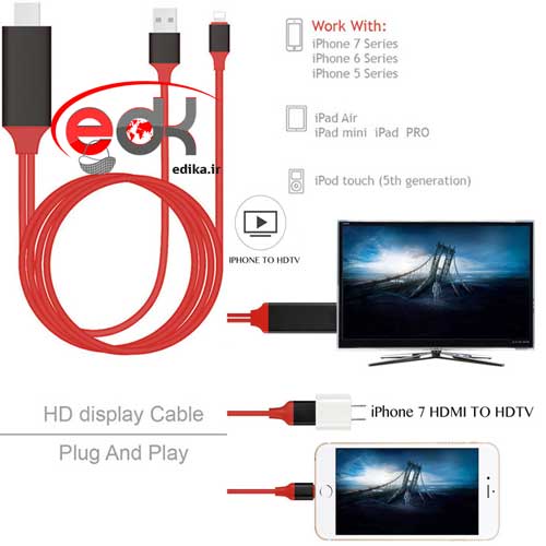 کابل تبدیل آیفون به HDMI و تماشای عکس و فیلم ایفون روی تلوزیونتان