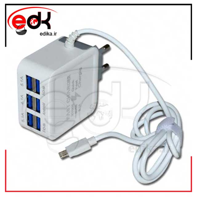 کله شارژر 6 خروجی سیم وصل اندروید