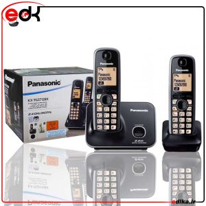 تلفن بیسیم دو گوشی پاناسونیک اصلي مدل KX-TG3712 + گارانتی